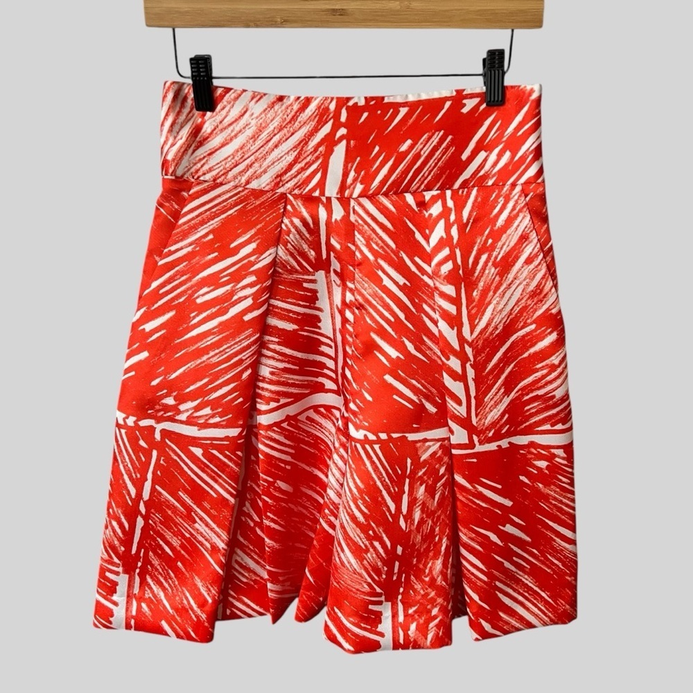Milly Orange White Skirt. - Picture 1 of 7